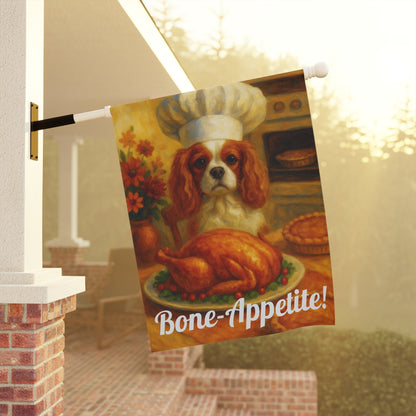 Blenheim Cavalier Bone-Appetite Garden Flag
