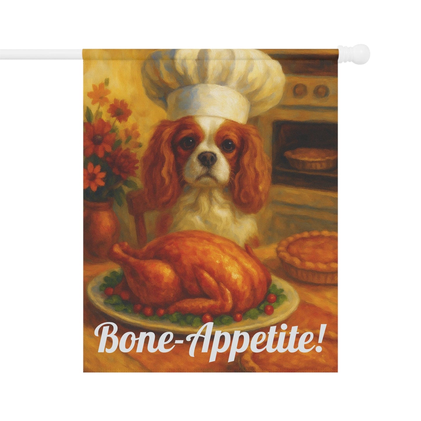 Blenheim Cavalier Bone-Appetite Garden Flag
