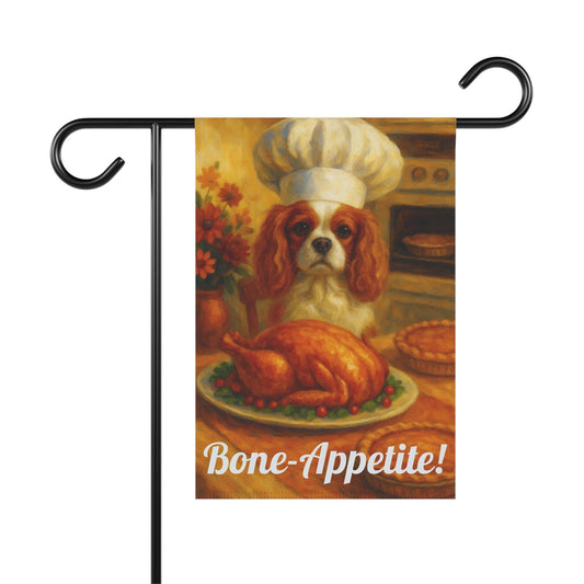 Blenheim Cavalier Bone-Appetite Garden Flag
