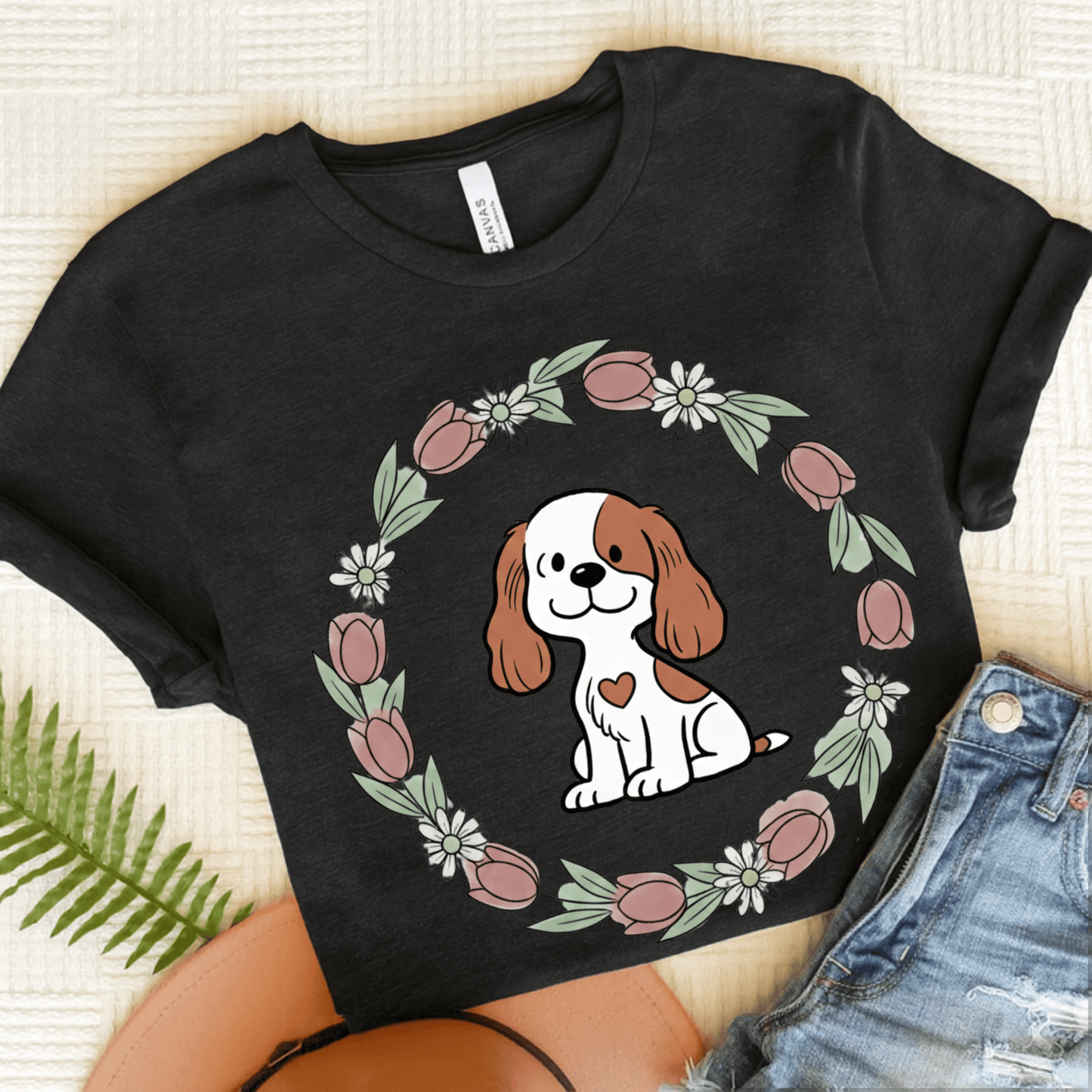 Personalized Cavalier Spring Unisex TShirt Dark Grey Heather