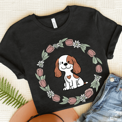 Personalized Cavalier Spring Unisex TShirt Dark Grey Heather