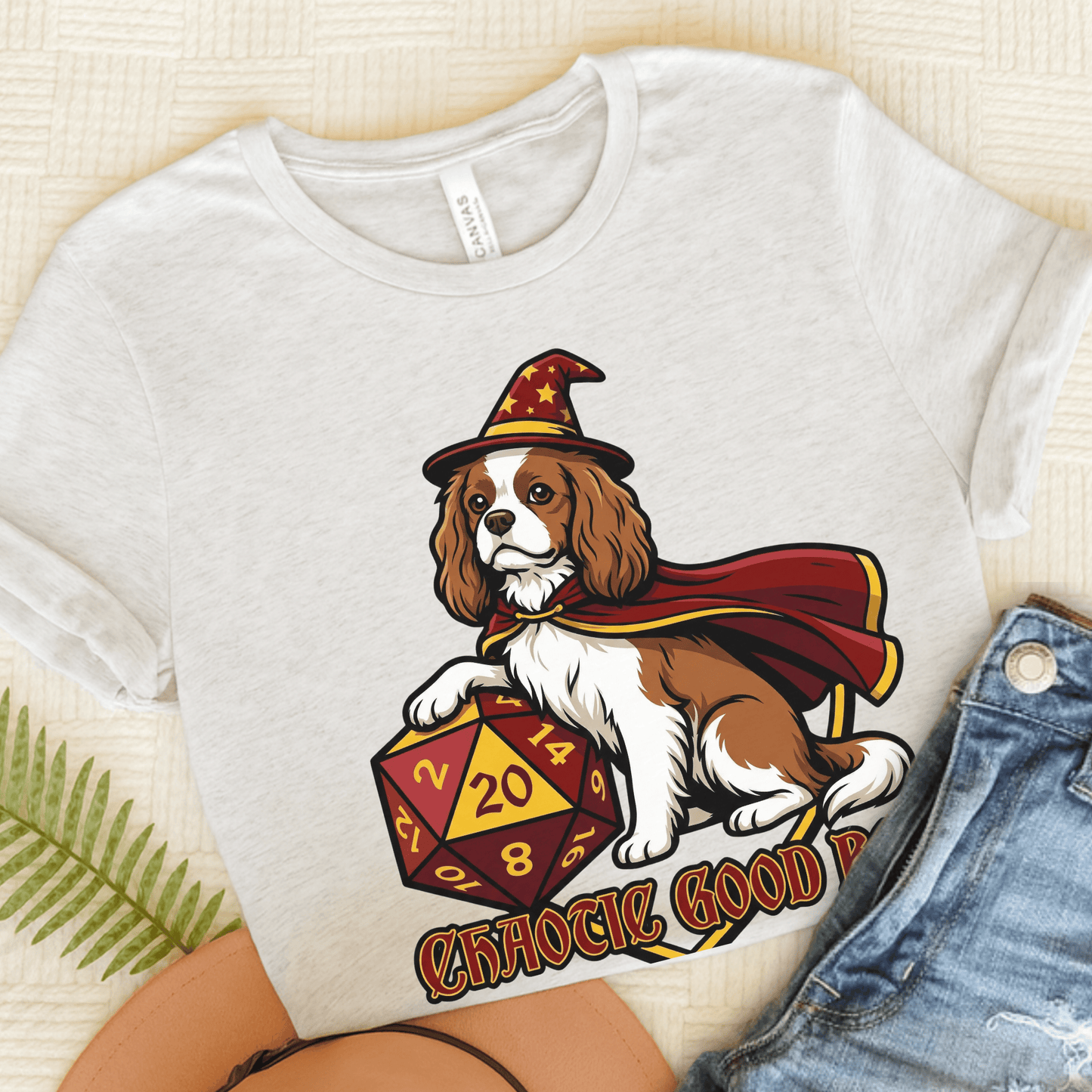 Personalized Cavalier Good Boy Unisex Tshirt Ash