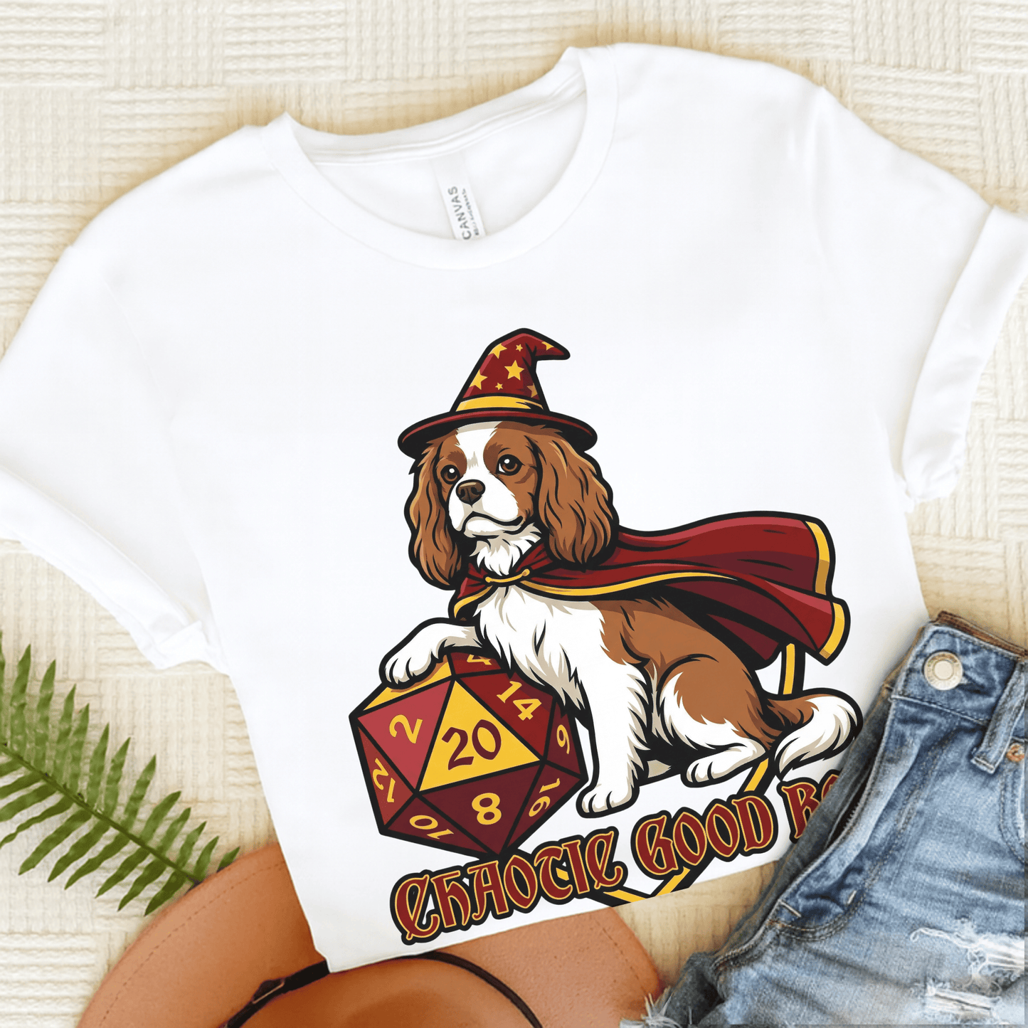 Personalized Cavalier Good Boy Unisex Tshirt White