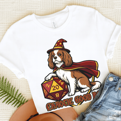 Personalized Cavalier Good Boy Unisex Tshirt White