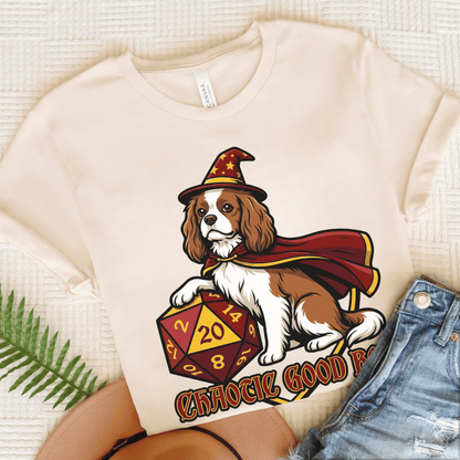 Personalized Cavalier Good Boy Unisex Tshirt Natural