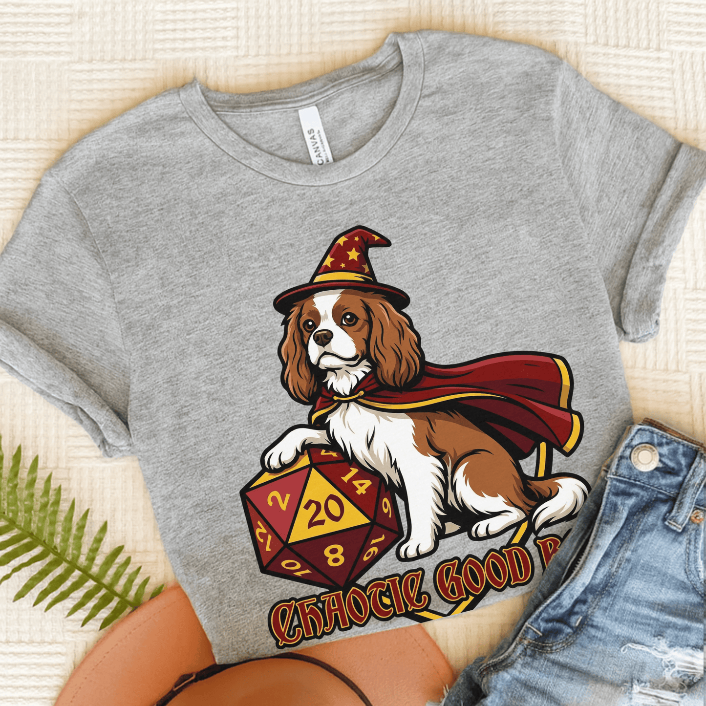 Personalized Cavalier Good Boy Unisex Tshirt Athletic Heather