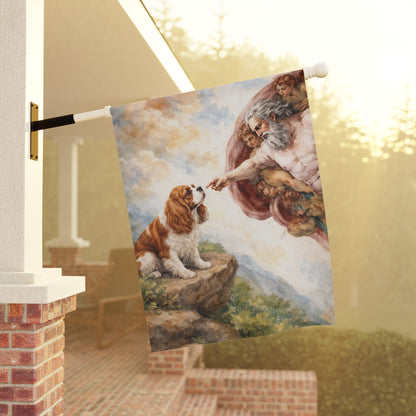 Personalized Cavalier Creation Adam Garden Flag