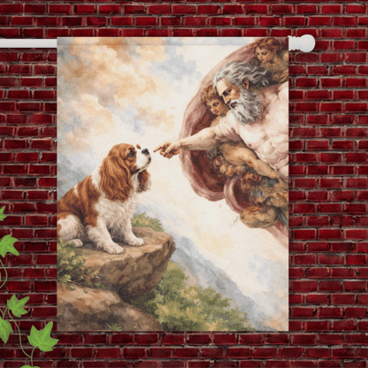 Personalized Cavalier Creation Adam Garden Flag 24.5'' × 32''