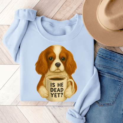 Blenheim Cavalier Dead Yet Sweatshirt Light Blue