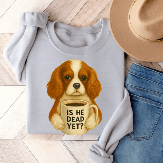 Blenheim Cavalier Dead Yet Sweatshirt Ash