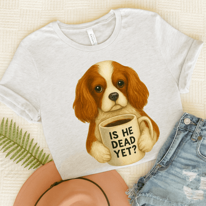 Blenheim Cavalier Dead Yet TShirt Ash