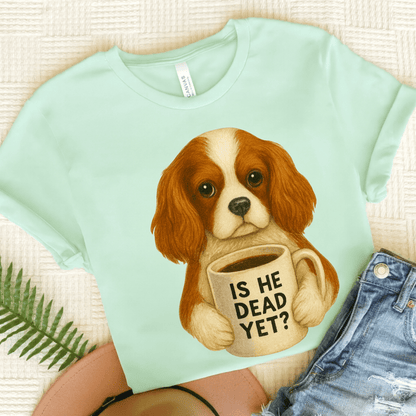 Blenheim Cavalier Dead Yet TShirt Heather Mint