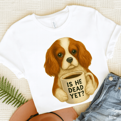 Blenheim Cavalier Dead Yet TShirt White