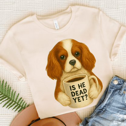 Blenheim Cavalier Dead Yet TShirt Natural