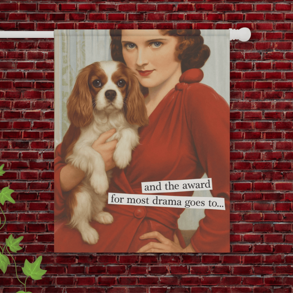 Personalized Cavalier Drama Award Garden Flag 24.5'' × 32''