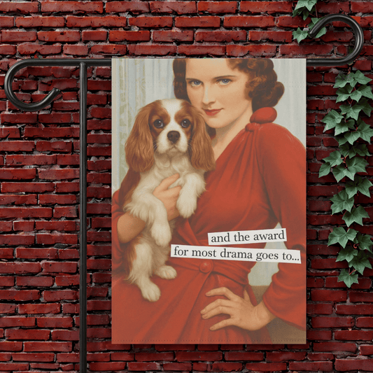Personalized Cavalier Drama Award Garden Flag 12'' × 18''
