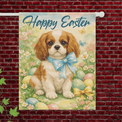 Personalized Cavalier Easter Garden Yard Flag 24.5'' × 32''