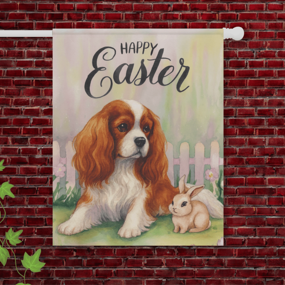 Blenheim Cavalier Easter Garden Flag 24.5'' × 32''