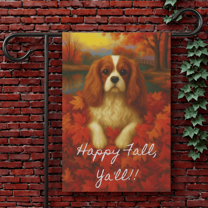 Blenheim Cavalier Fall Ya'll Garden Flag 12'' × 18''