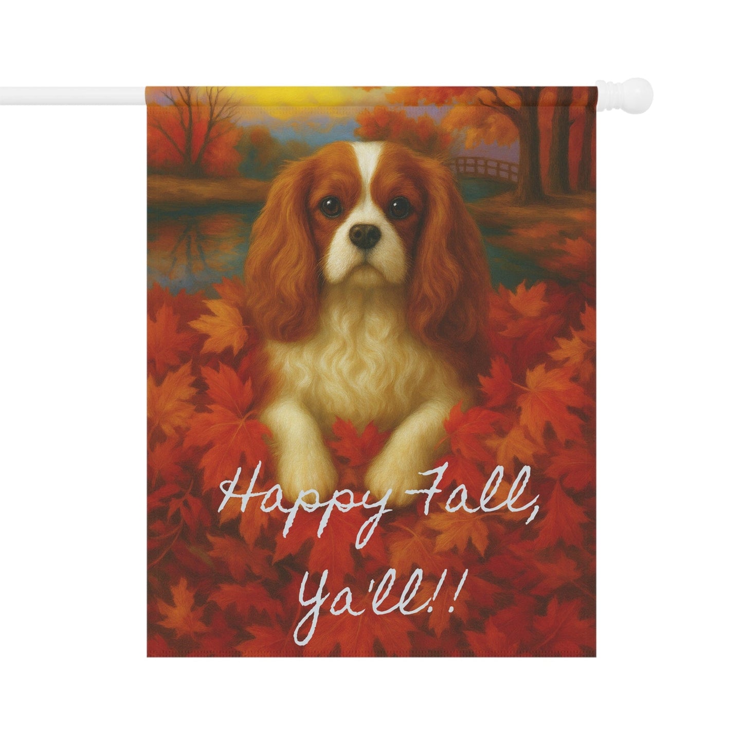 Blenheim Cavalier Fall Ya'll Garden Flag