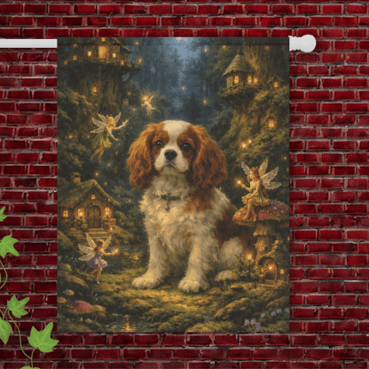 Personalized Cavalier Fantasy Fairy Garden Flag 24.5'' × 32''