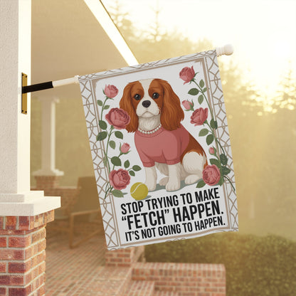 Blenheim Cavalier Fetch Garden Flag