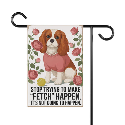Blenheim Cavalier Fetch Garden Flag