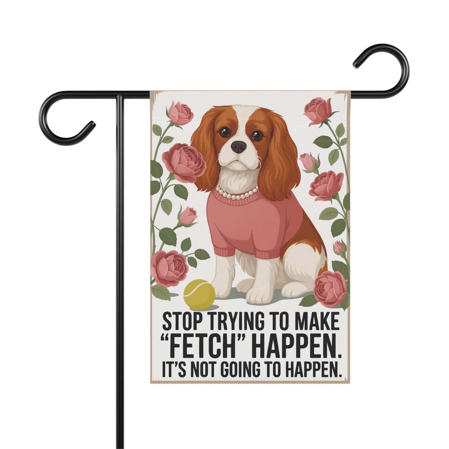 Blenheim Cavalier Fetch Garden Flag