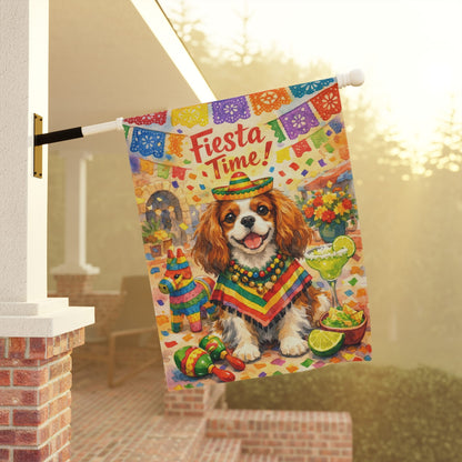 Personalized Cavalier Fiesta Party Garden Flag