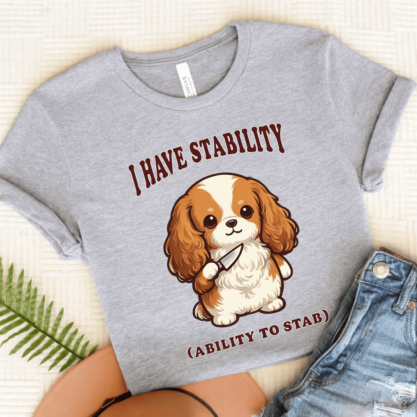 Personalized Cavalier Stability Unisex TShirt Athletic Heather