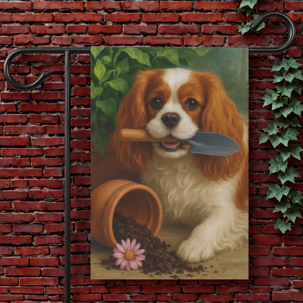 Blenheim Cavalier Gardening Yard Flag 12'' × 18''