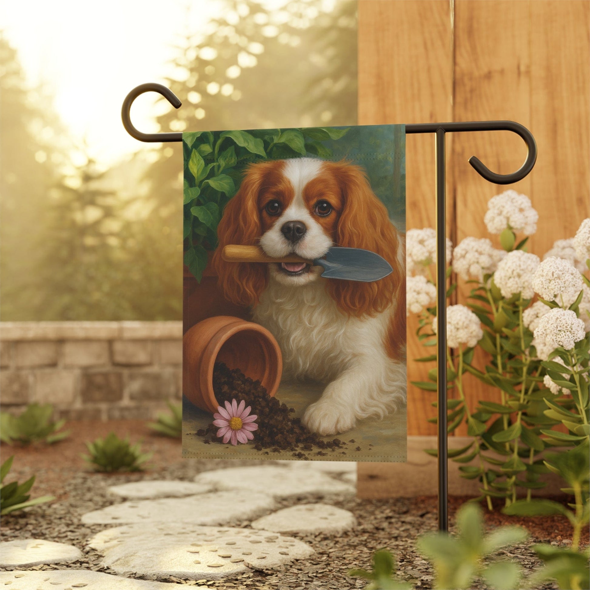 Blenheim Cavalier Gardening Yard Flag