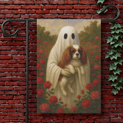 Blenheim Cavalier Ghostie Garden Flag 12'' × 18''