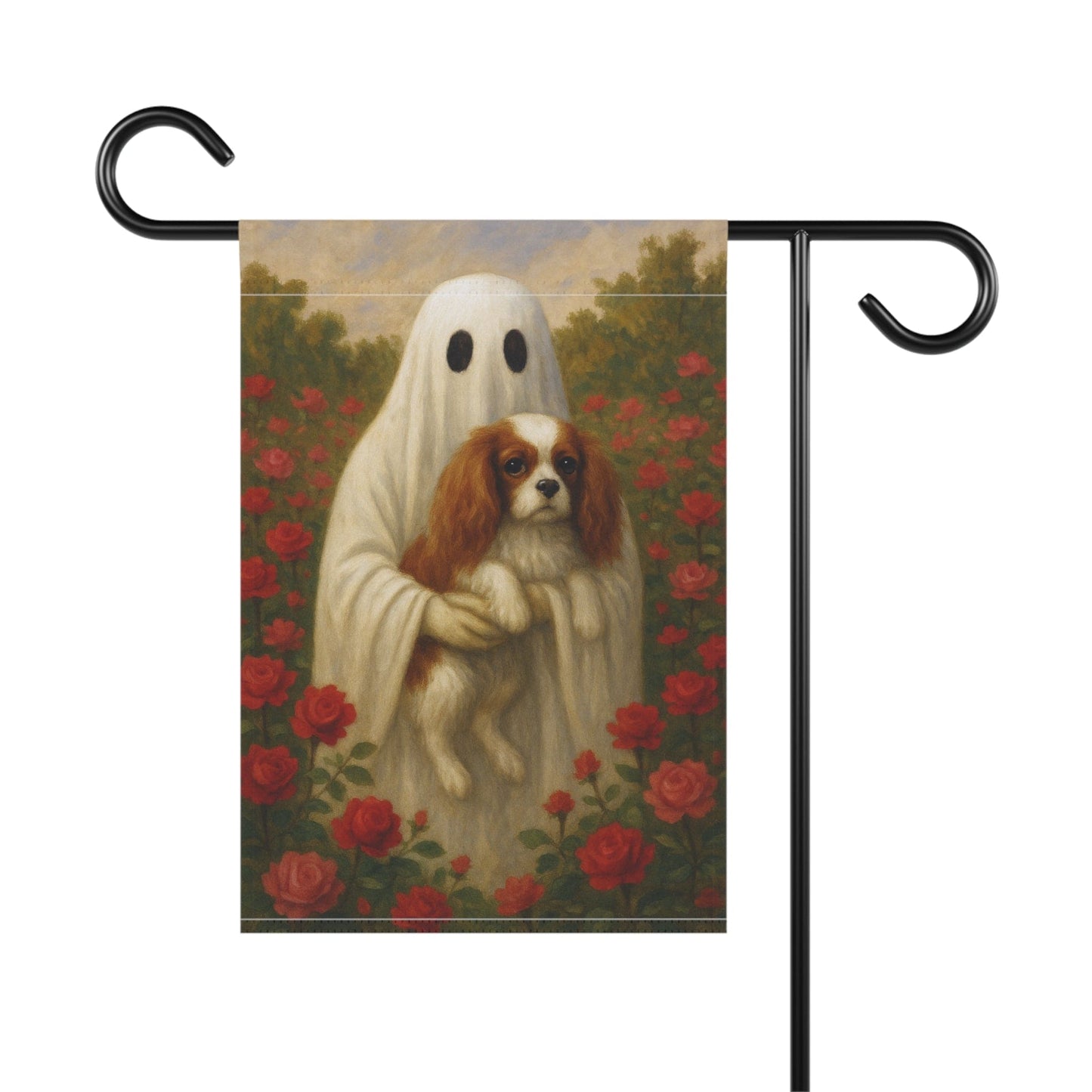 Blenheim Cavalier Ghostie Garden Flag