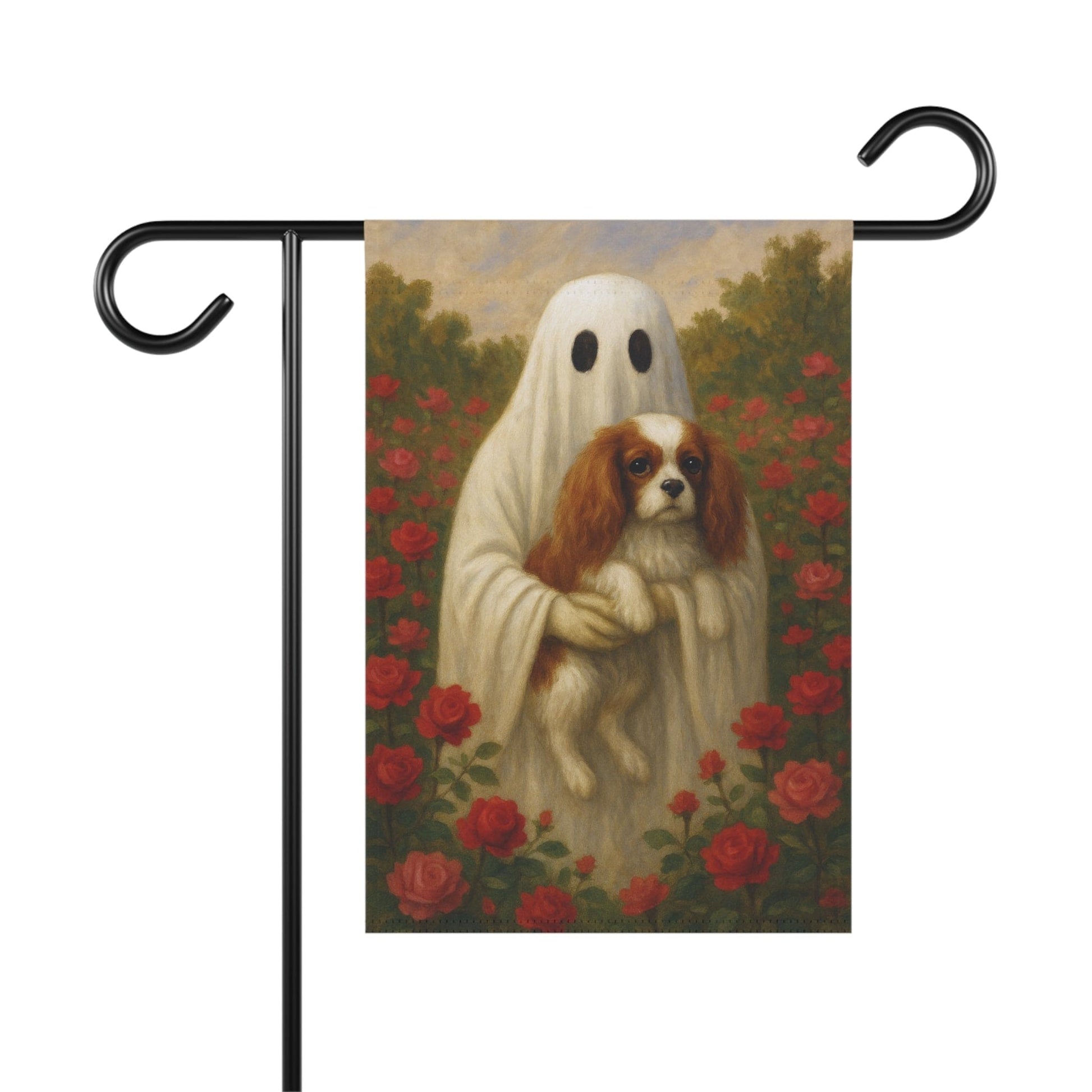 Blenheim Cavalier Ghostie Garden Flag