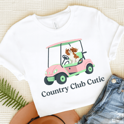 Personalized Cavalier Golf Club Unisex TShirt White