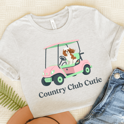 Personalized Cavalier Golf Club Unisex TShirt Ash
