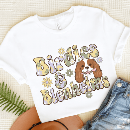 Personalized Cavalier Golf Hippie Unisex Tshirt White