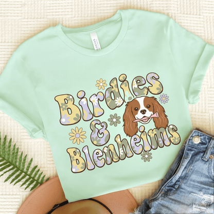 Personalized Cavalier Golf Hippie Unisex Tshirt Heather Mint