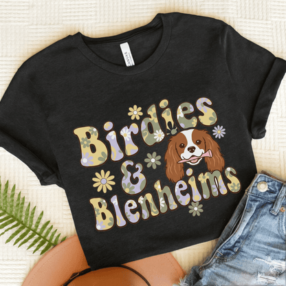 Personalized Cavalier Golf Hippie Unisex Tshirt Dark Grey Heather