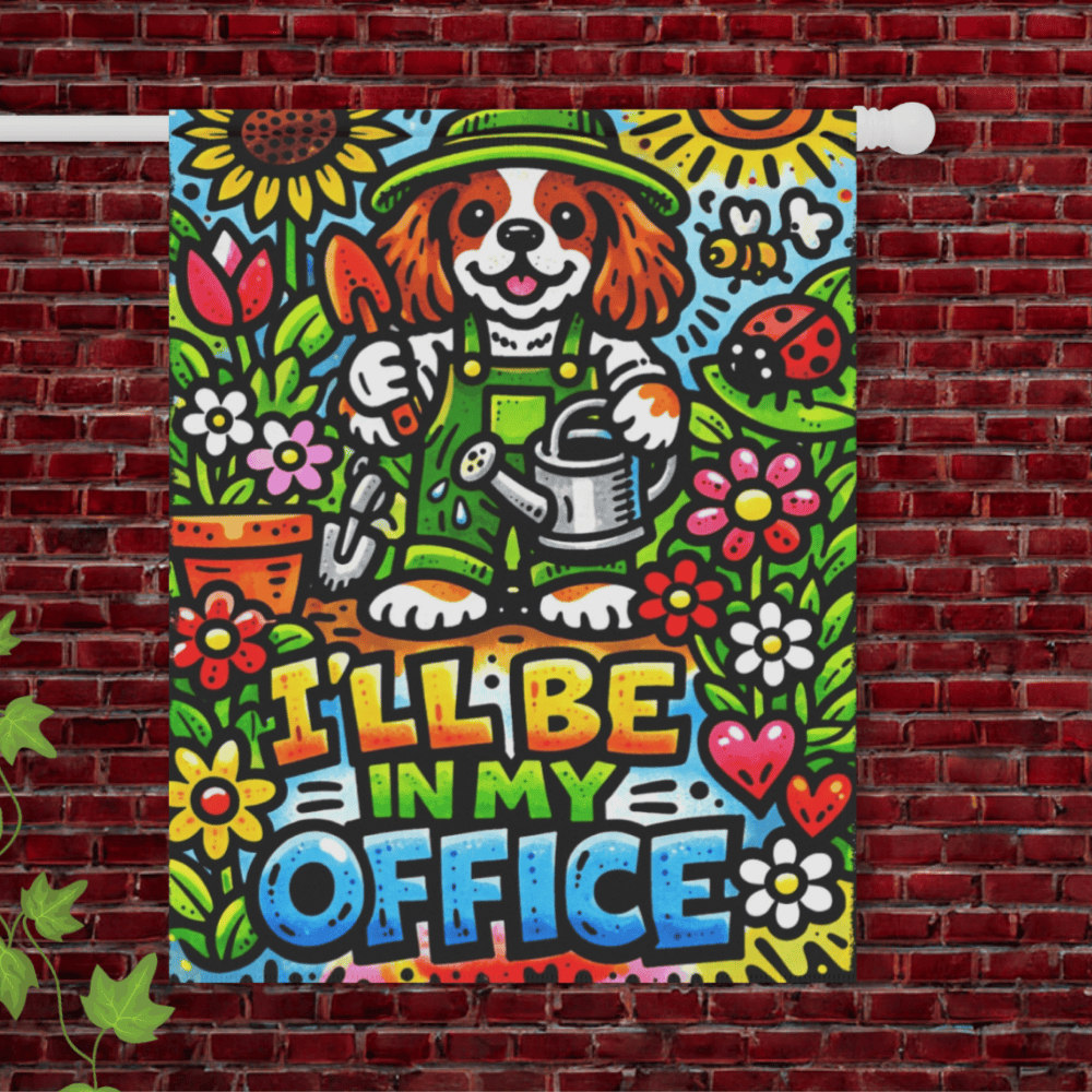 Personalized Cavalier Graffiti Garden Flag 24.5'' × 32''