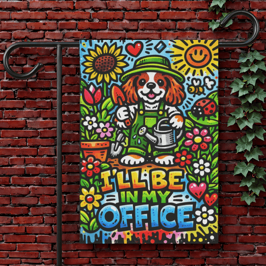Personalized Cavalier Graffiti Garden Flag 12'' × 18''