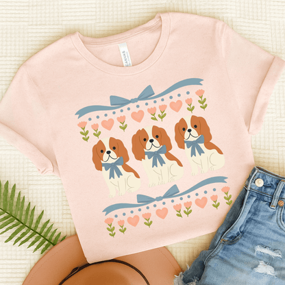 Printify T-Shirt Soft Pink / S Blenheim Cavalier Grandma TShirt