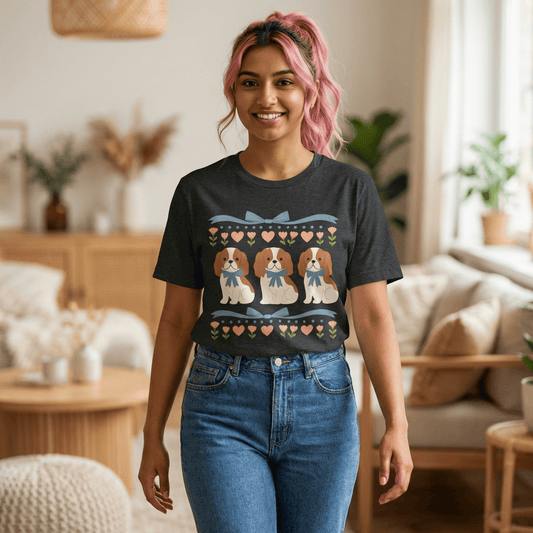 Personalized Cavalier Grandma Unisex TShirt