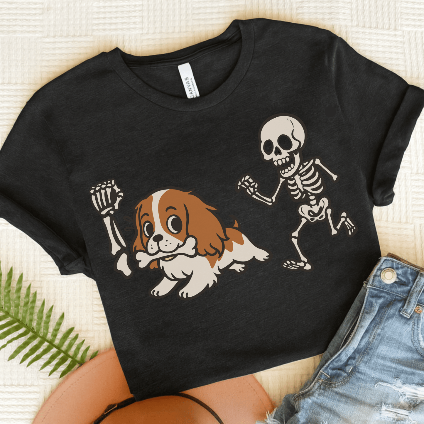 Blenheim Cavalier Grave Robber TShirt Dark Grey Heather