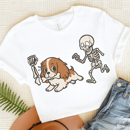 Blenheim Cavalier Grave Robber TShirt White