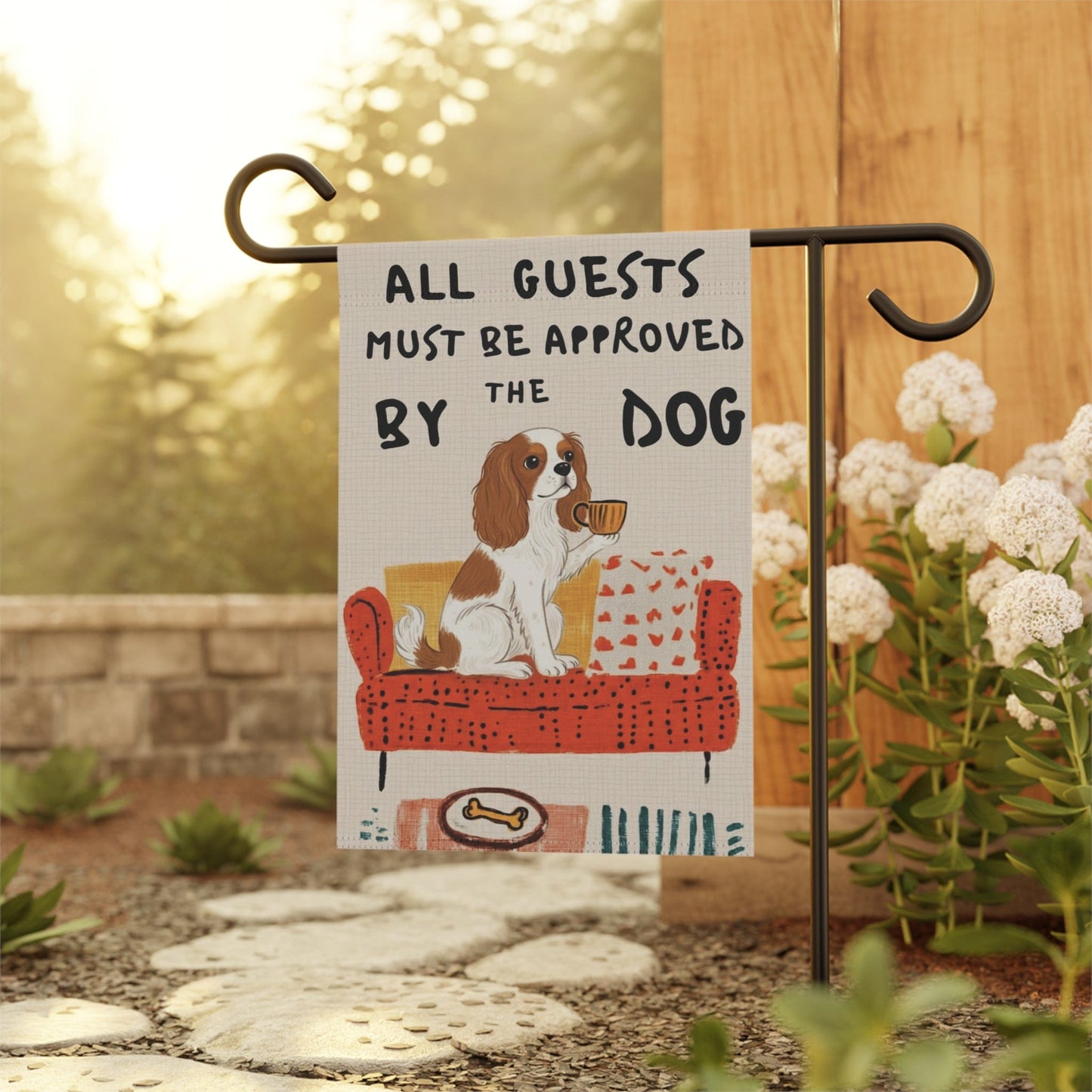 Personalized Cavalier Guests Approved by Dog Yard Flag