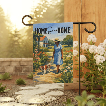 Personalized Cavalier Home Sweet Garden Flag