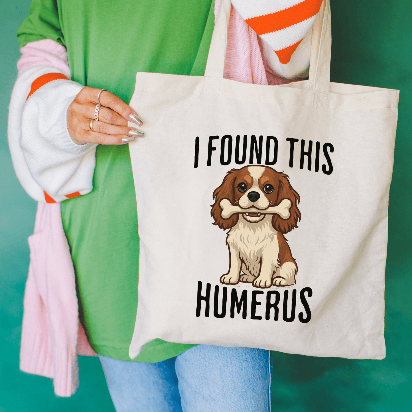 Blenheim Cavalier Humerus Tote Bag Natural 15" x 16"