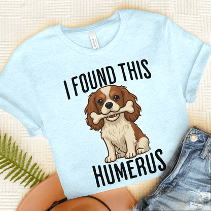 Blenheim Cavalier Humerus Tshirt Heather Ice Blue